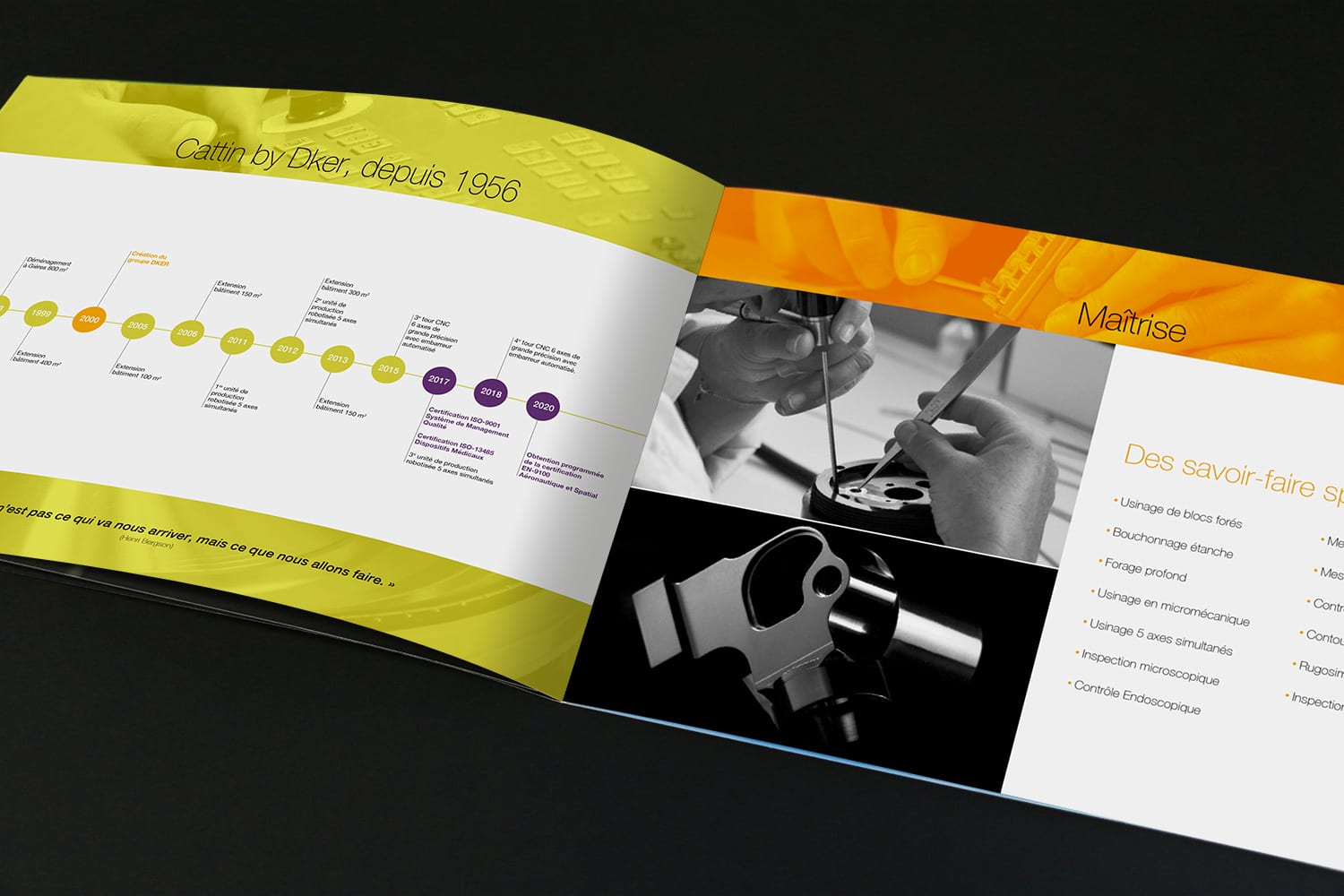 design plaquette d'entreprise