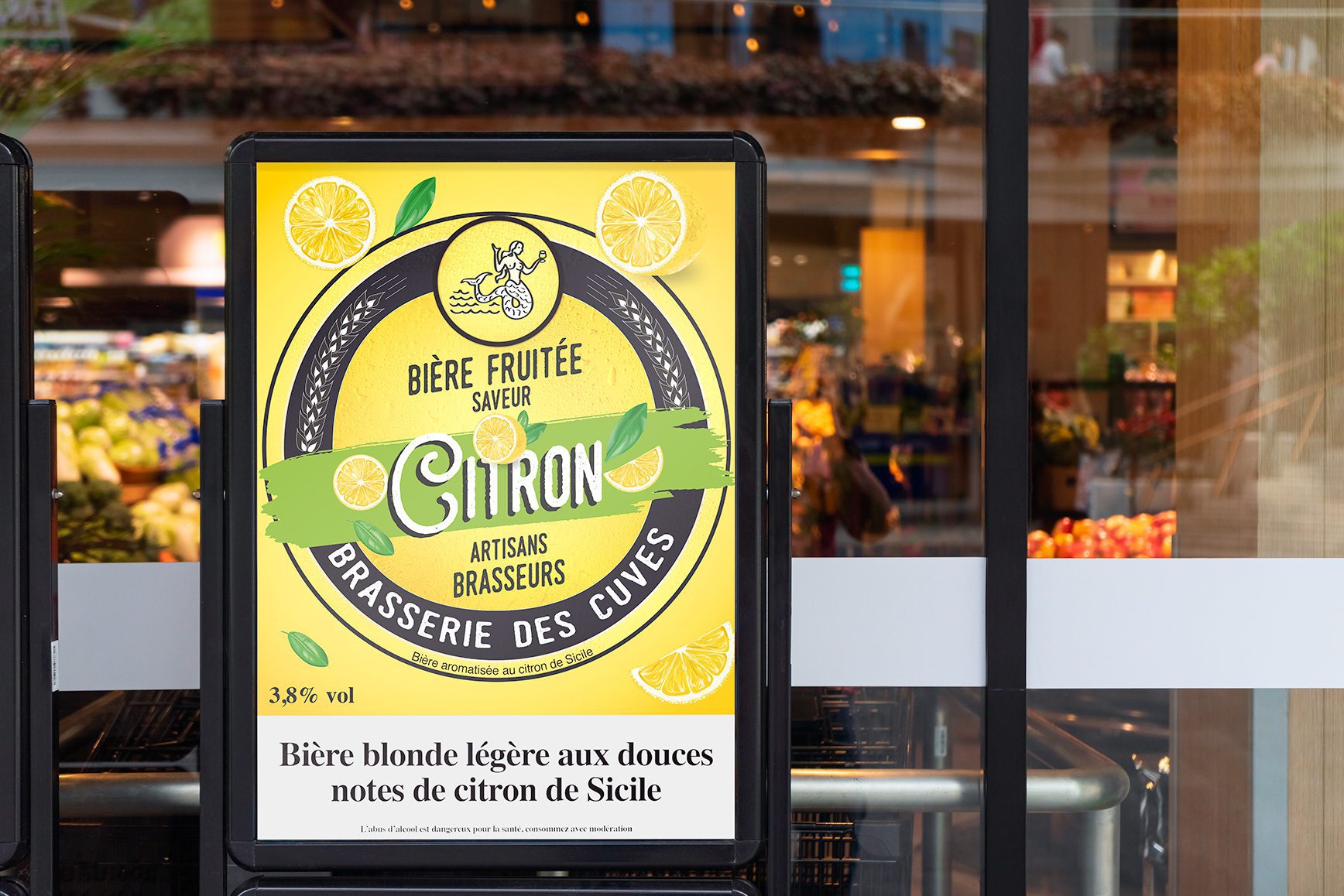 affiche biere brasserie des cuves