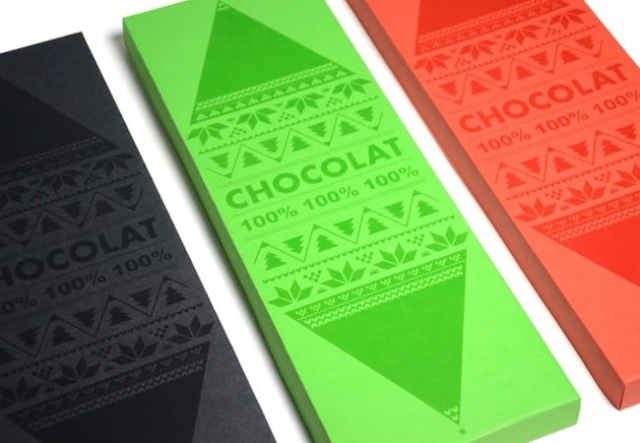 packaging chocolat couleur