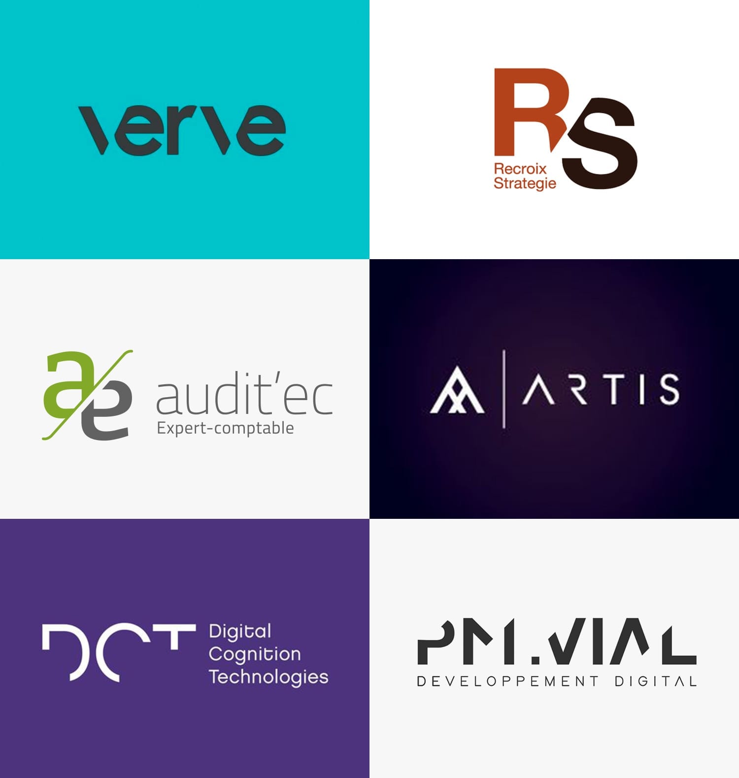 Logo lettres coupées